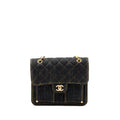 Chanel 23S flap backpack denim dark blue Brushed  (microchip)