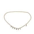 Chanel Letter Drop Chain Belt Light Gold Tone