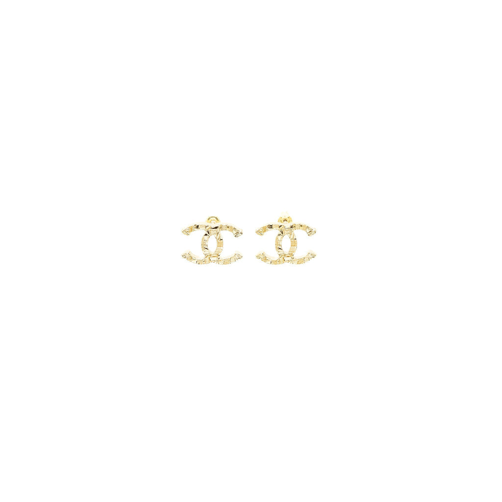 Chanel CC Logo Earrings L
