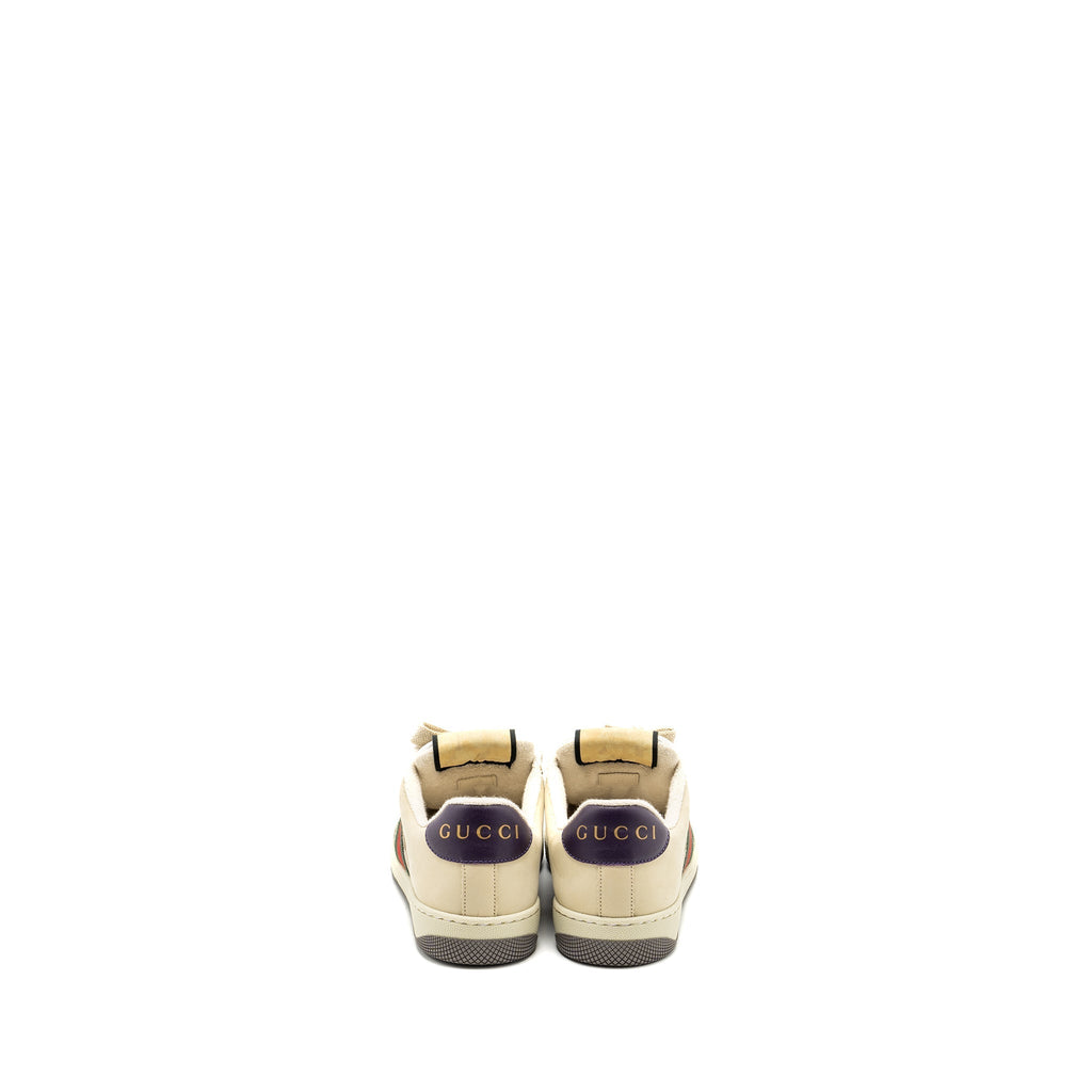 Gucci Size 37 Screener Leather Trainer Multicolour