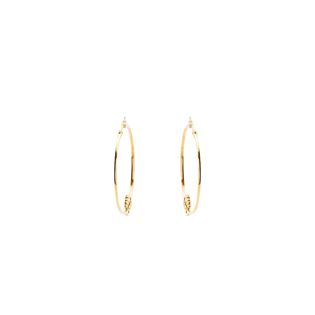 Gucci GG Logo Large Running Hoop Earrings 18K Yellow Gold/Diamonds
