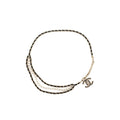 Chanel detailed CC logo chain belt black L