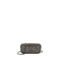 Chanel CC Filigree Double Zip Clutch with Chain Caviar Grey