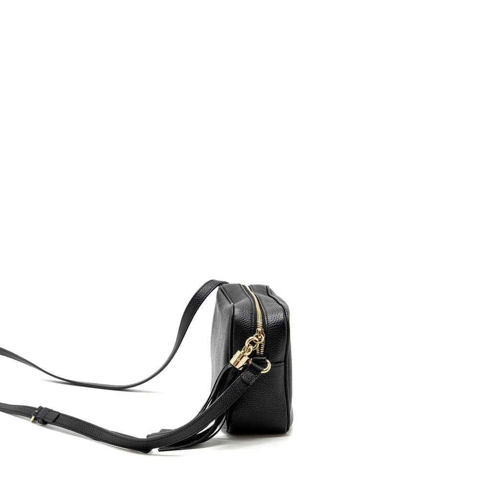 Gucci soho disco camera bag grained calfskin black