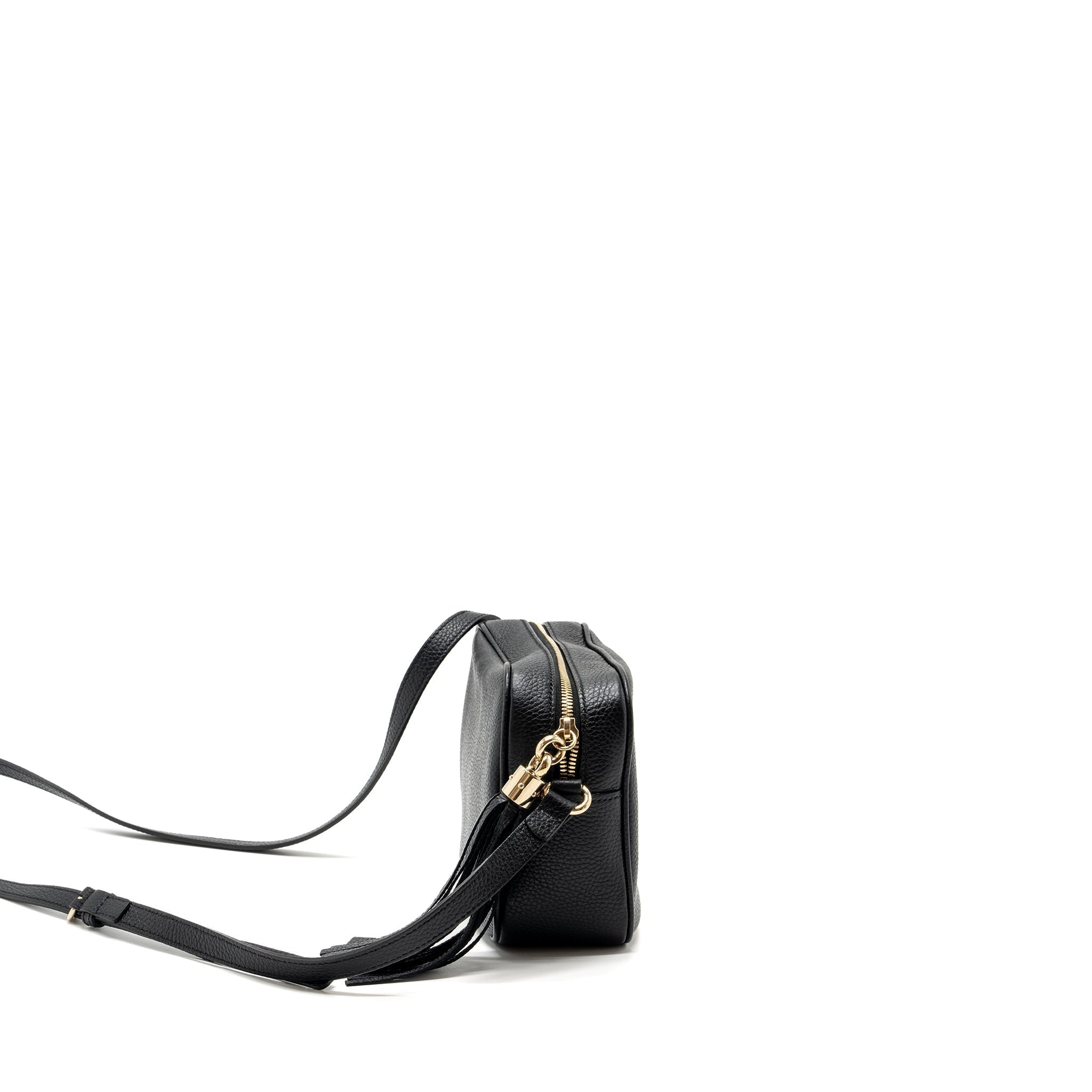 Gucci soho disco camera bag grained calfskin black
