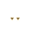 Chanel Heart Shape CC Logo Earrings gold tone