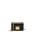 Gucci padlock chain bag calfskin black