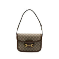 Gucci Horsebit 1955 Shoulder Bag GG Supreme Canvas/ Leather Brown