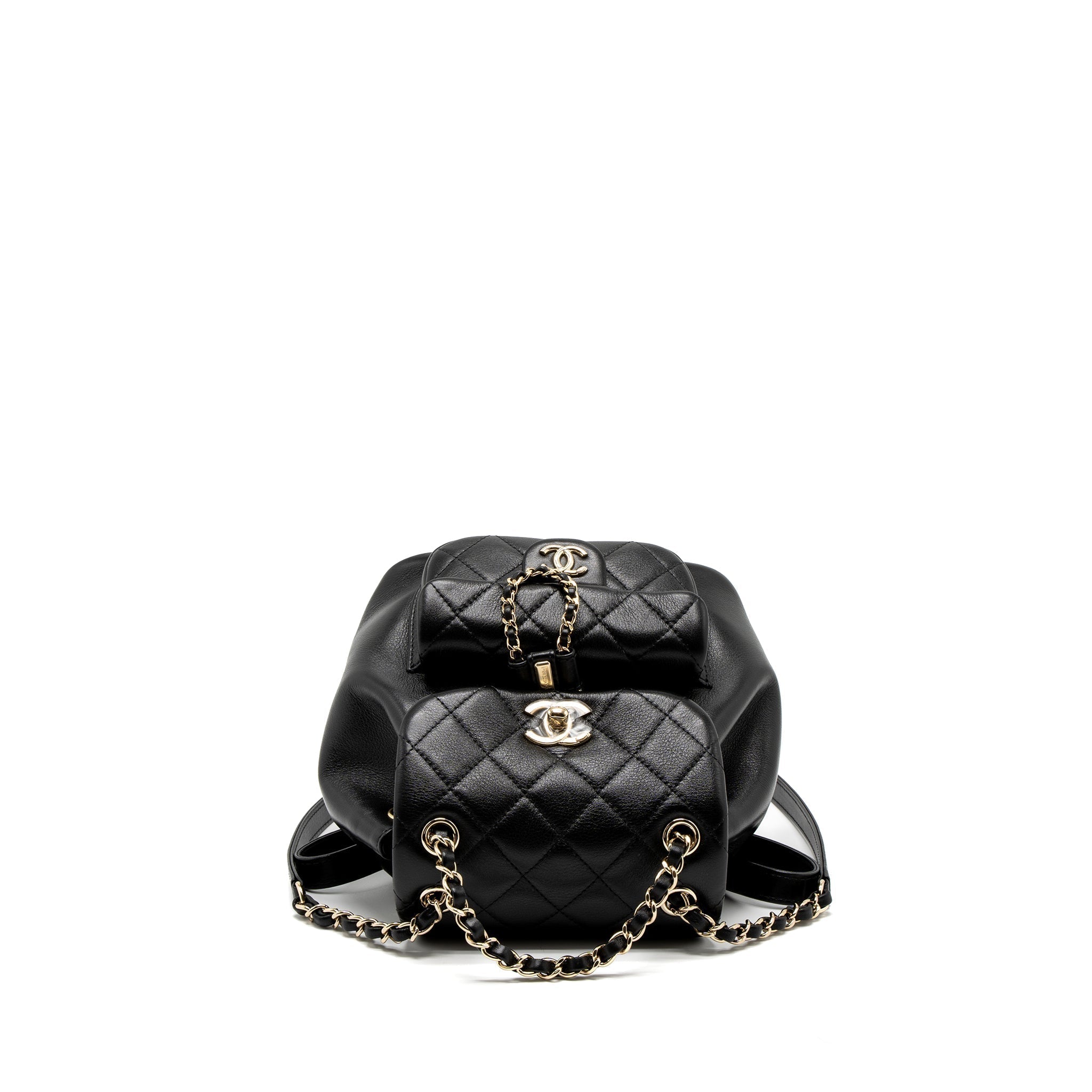 Chanel 23C Duma Mini Backpack Calfskin Black L (Microchip)