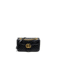 Gucci Small GG Marmont Shoulder Bag calfskin Black