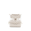 CHANEL TRANSPARENT BACKPACK PVC/SHINY CALFSKIN WHITE