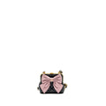 Chanel 24a Bowknot Clutch with Chain Patent Crumpled Lambskin/Shiny Lambskin Black/Pink  (Microchip)