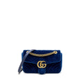 Gucci GG marmont shoulder bag velvet blue