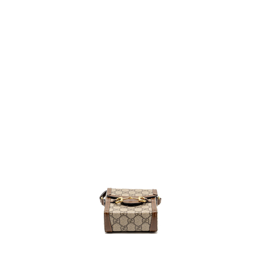 Gucci Horsebit 1955 Mini Bag GG Supreme Canvas Brown/Multicoloured