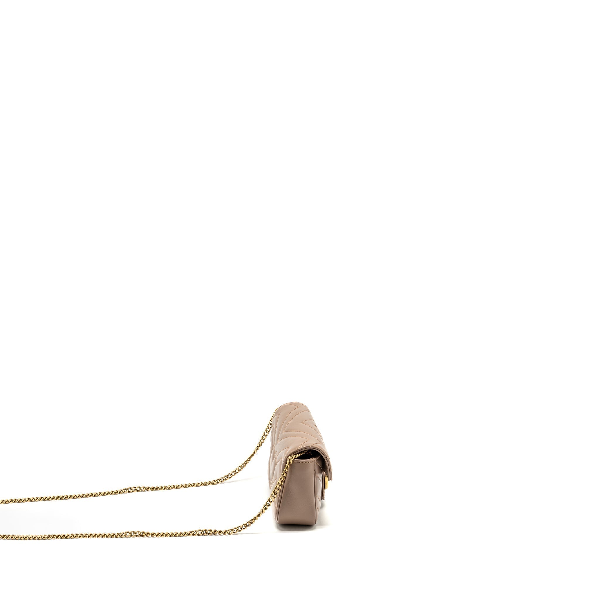 Gucci GG Marmont Super Mini Bag Calfskin Beige