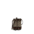 Gucci Ophidia Mini GG Bucket Bag Beige / Ebony GG Supreme Canvas