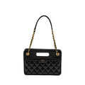 Chanel 23S Clutch Bag With Chain Calfskin Black Brush  (microchip)