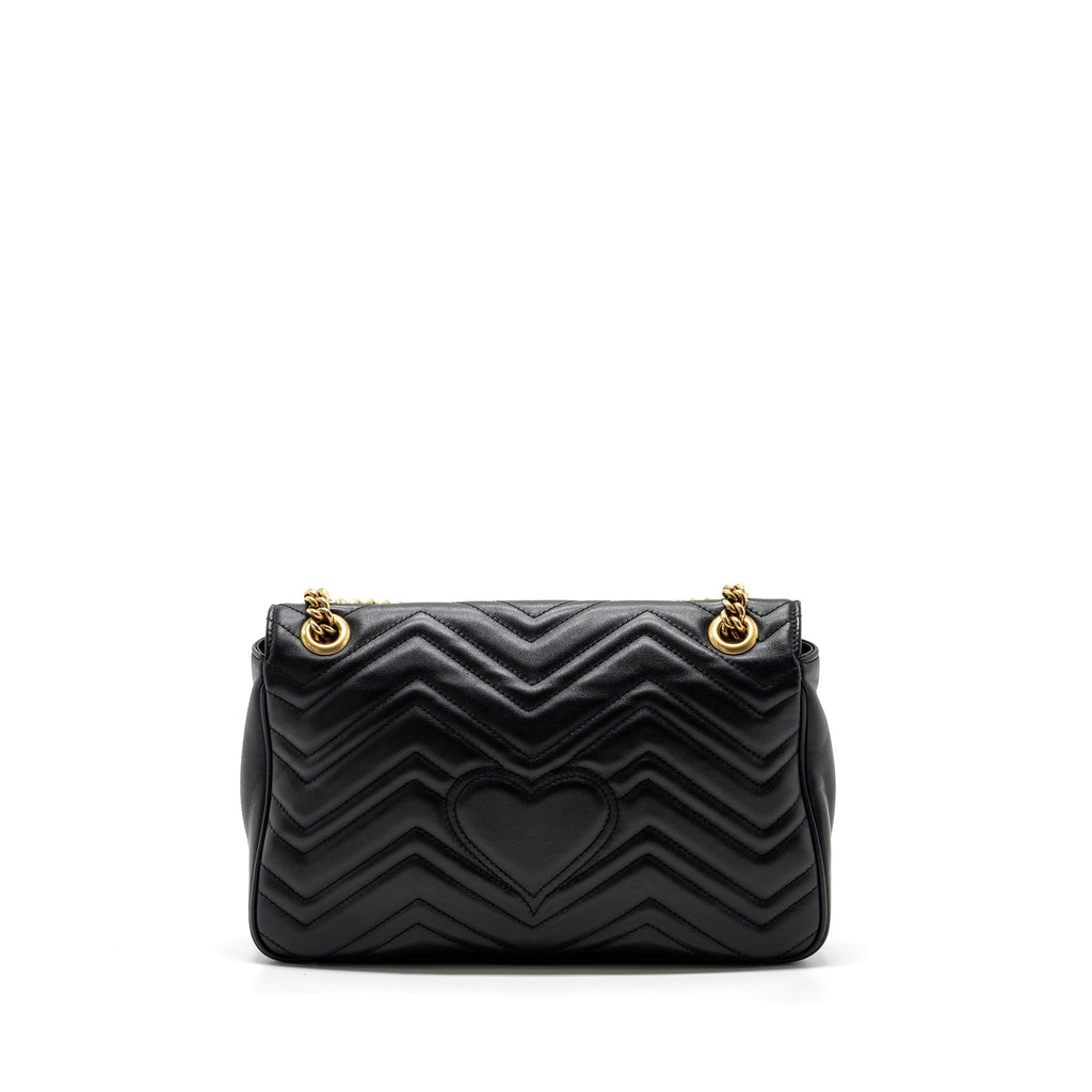 Gucci medium gg Marmont bag calfskin black