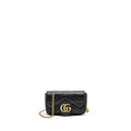 Gucci Super Mini GG Marmont Calfskin Black