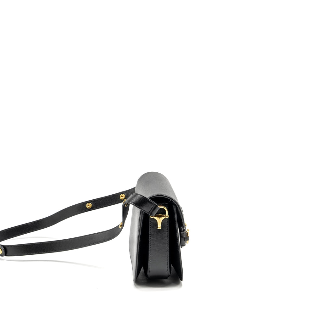 Gucci Horsebit 1955 shoulder bag calfskin black