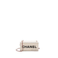 Chanel Paris-Hamburg runway container clutch bag white / black / red
