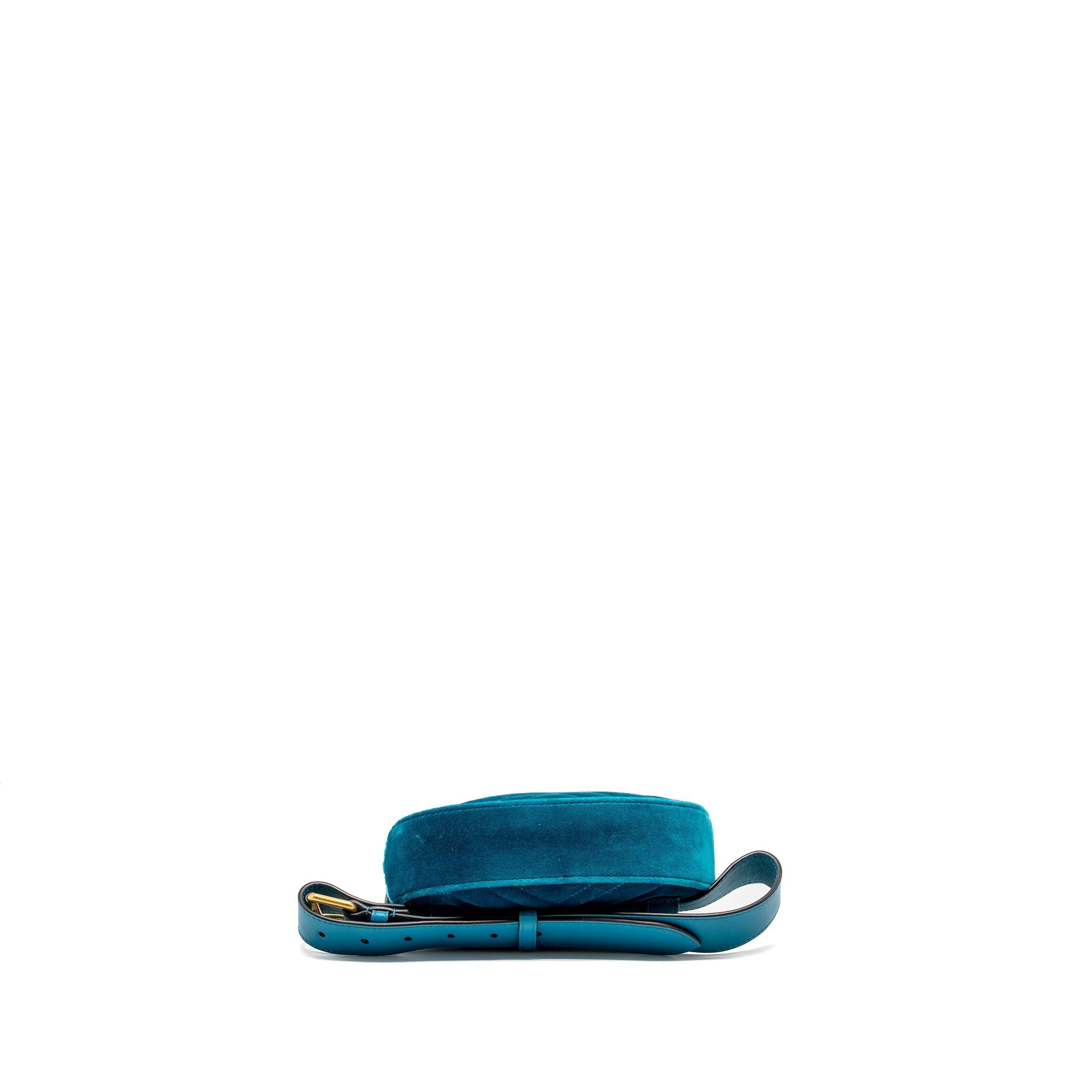 Gucci Size 65 Marmont Belt Bag Velvet Blue