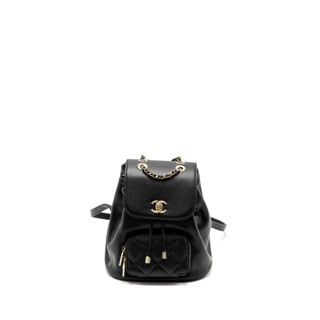 Chanel Affinity Backpack Caviar Black L (Microchip)