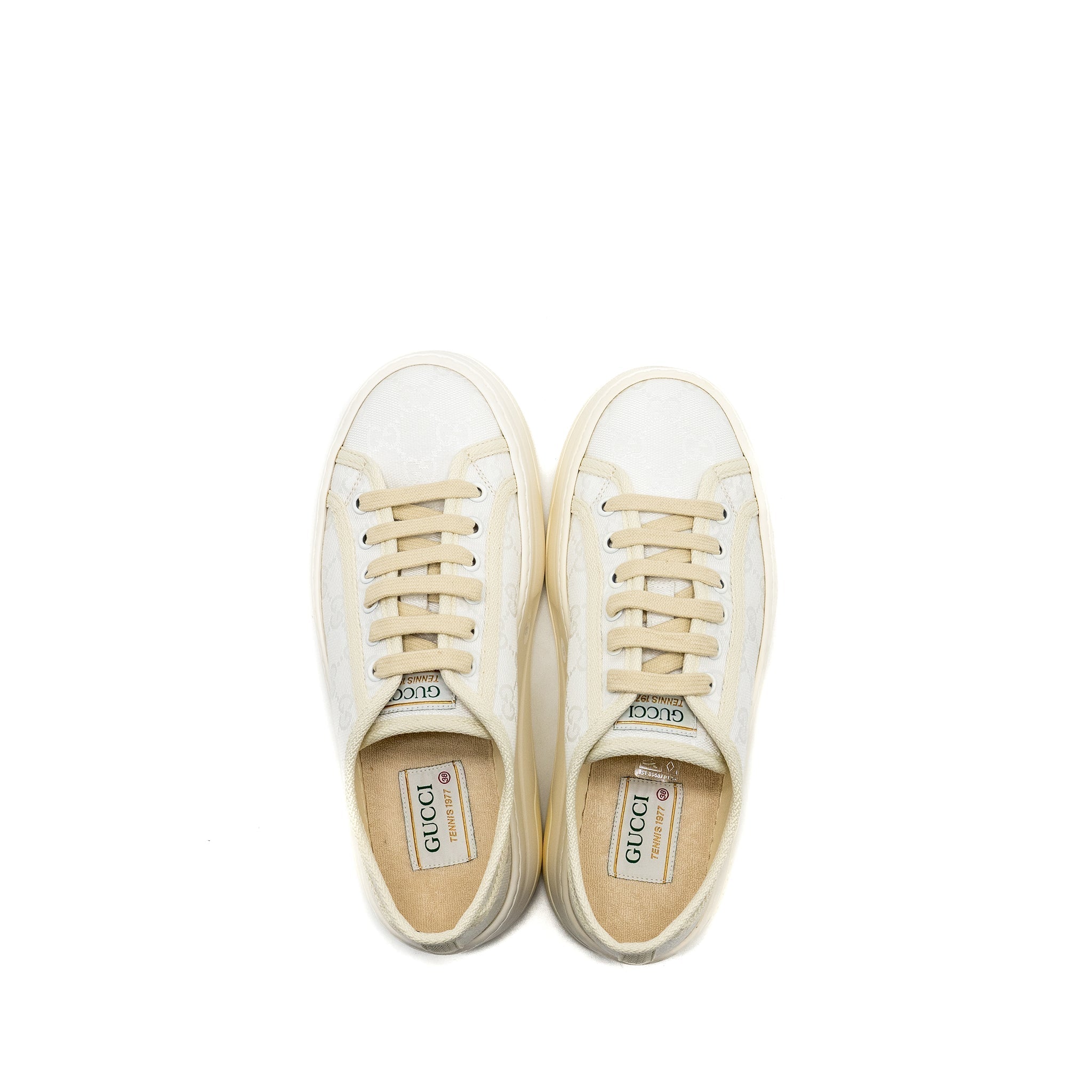 Gucci Size 38 Tennis 1977 Sneaker Canvas White