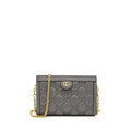 Gucci chain crossbody bag calfskin grey L