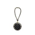Chanel 22c Quilted Round Clutch With Chain Lambskin Black L