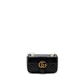 Gucci Mini GG Marmont Matelasse Bag Leather Black