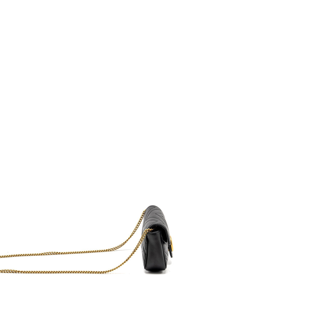 Gucci Super Mini Marmont calfskin black