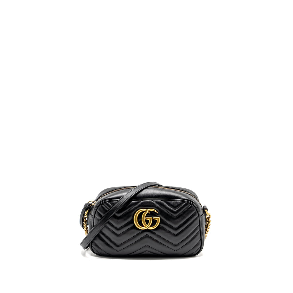 Gucci Marmont Camera Bag Calfskin Black