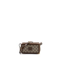 GUCCI MINI CROSSBODY BOX BAG INTERLOCKING GG Supreme CANVAS / LEATHER