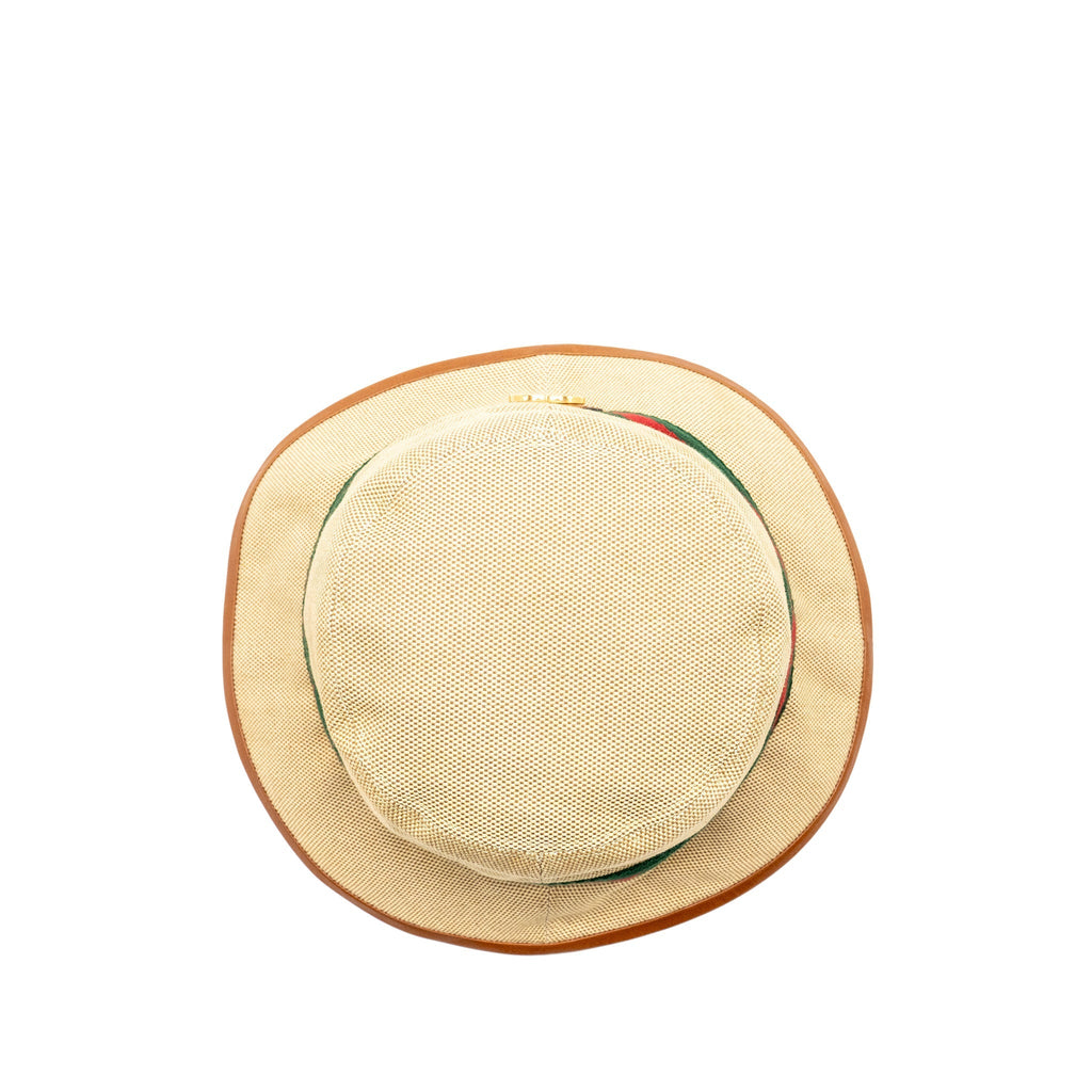 Gucci Size M Bucket Hat Canvas Brown