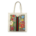 GUCCI OPHIDIA GG LEATHER TRIMMED Flora PRINTED COATED CANVAS TOTE Mulitcolour