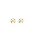 Chanel round CC Logo earrings