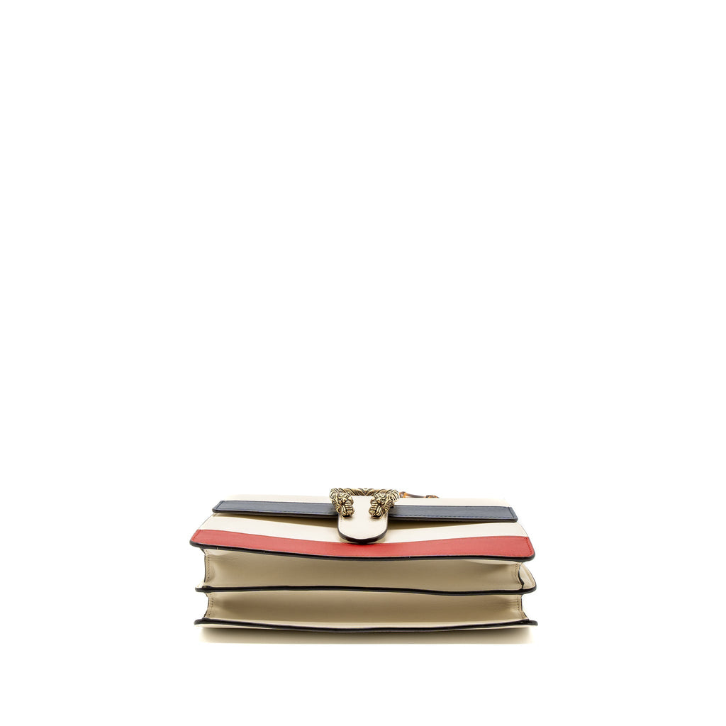Gucci Bamboo Top Handle Dionysus Flap Bag Calfskin White/Multicolour
