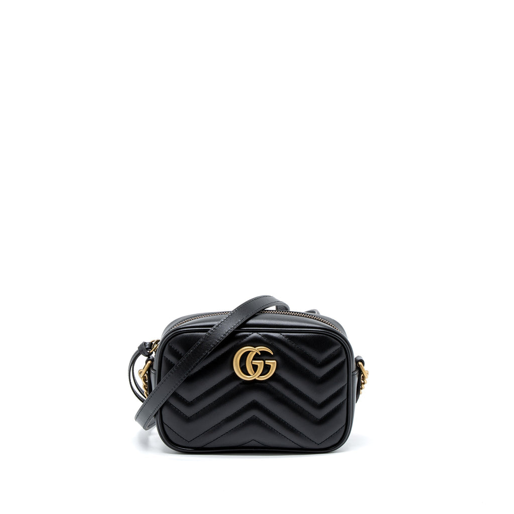 Gucci GG Marmont Matelasse Mini Bag Calfskin Black