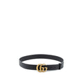 Gucci Size 85 GG Marmont Leather Belt Black