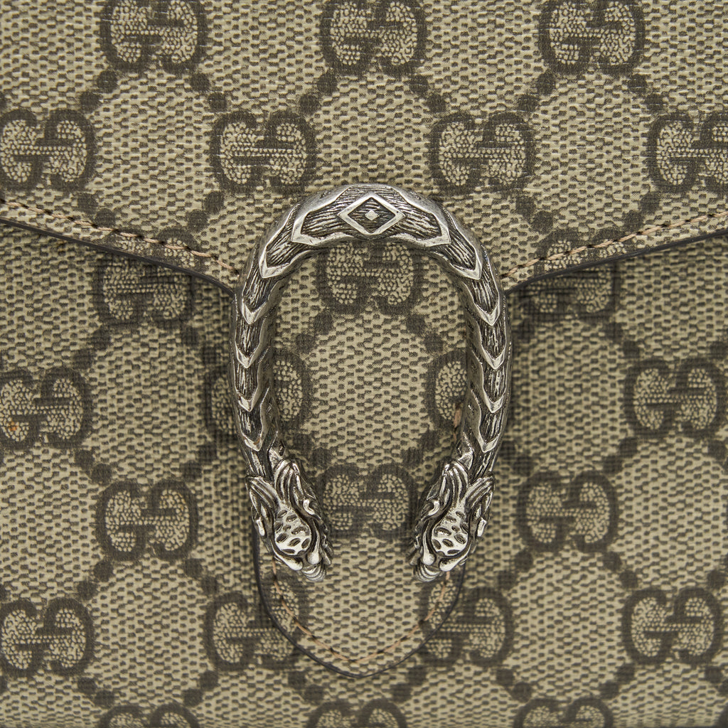 Gucci Dionysus Wallet On Chain GG supreme Canvas SHW