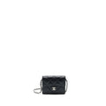 Chanel  Holder With Chain Black Caviar
