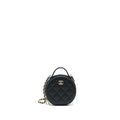 Chanel 22C Top Handle Mini Round Vanity On Chain Caviar Black L
