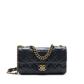 Chanel Perfect Edge Flap Bag With Calfskin Ruthenium