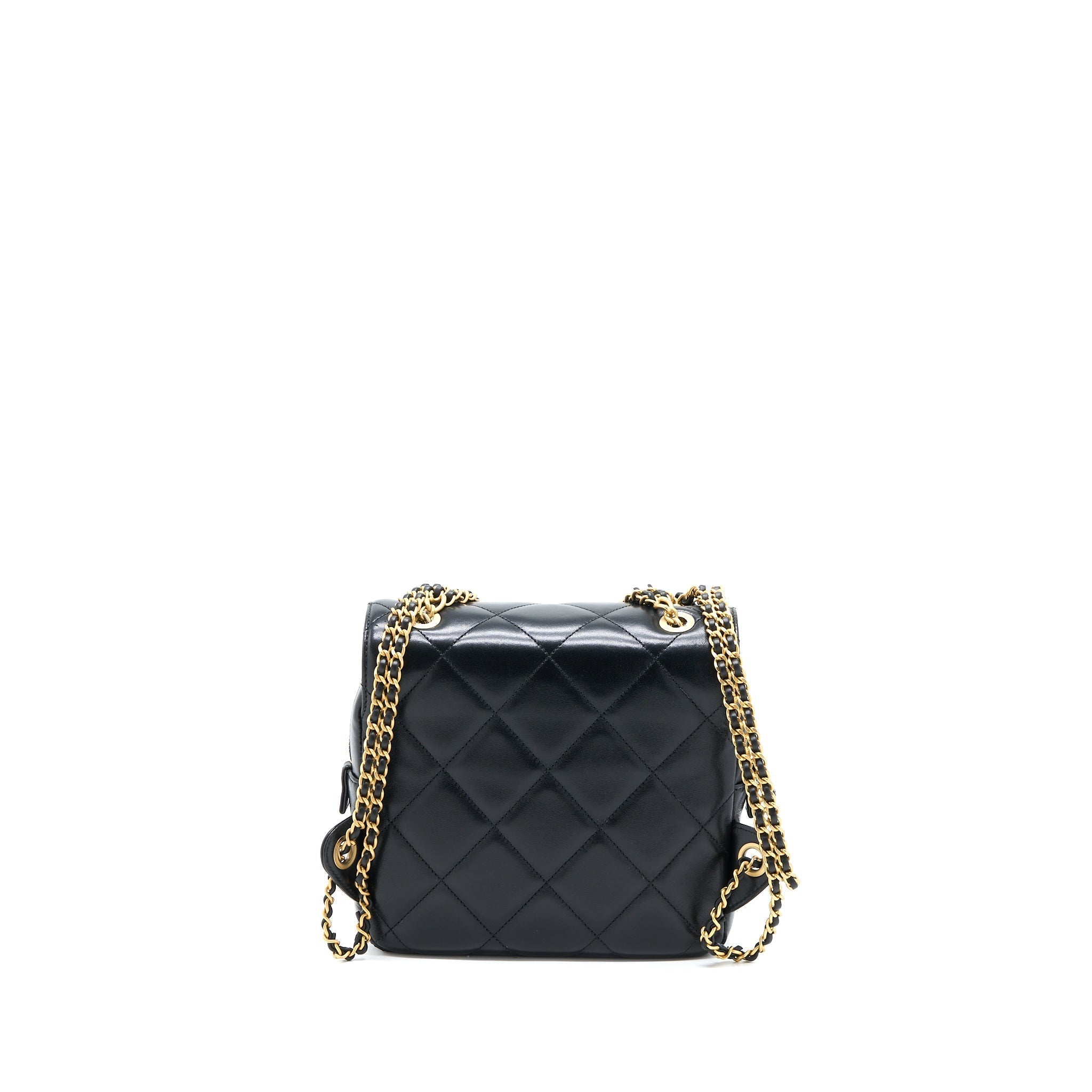 Chanel 23P Ado Backpack Lambskin Black  (Microchip)