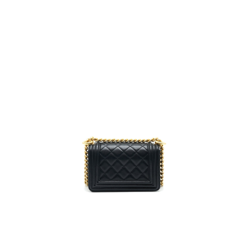 Chanel Boy Extra Mini Lambskin in Black