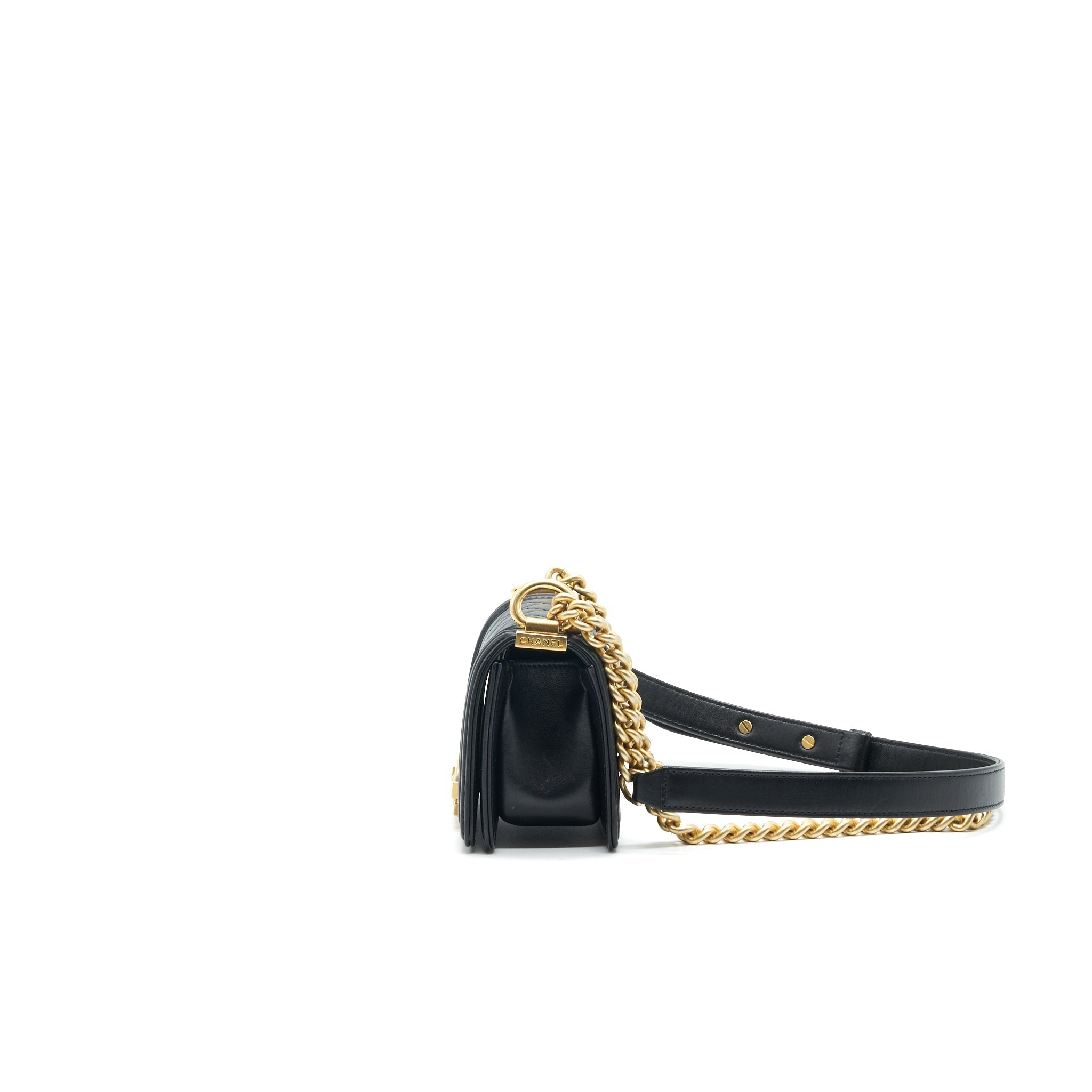 Chanel Boy Extra Mini Lambskin in Black