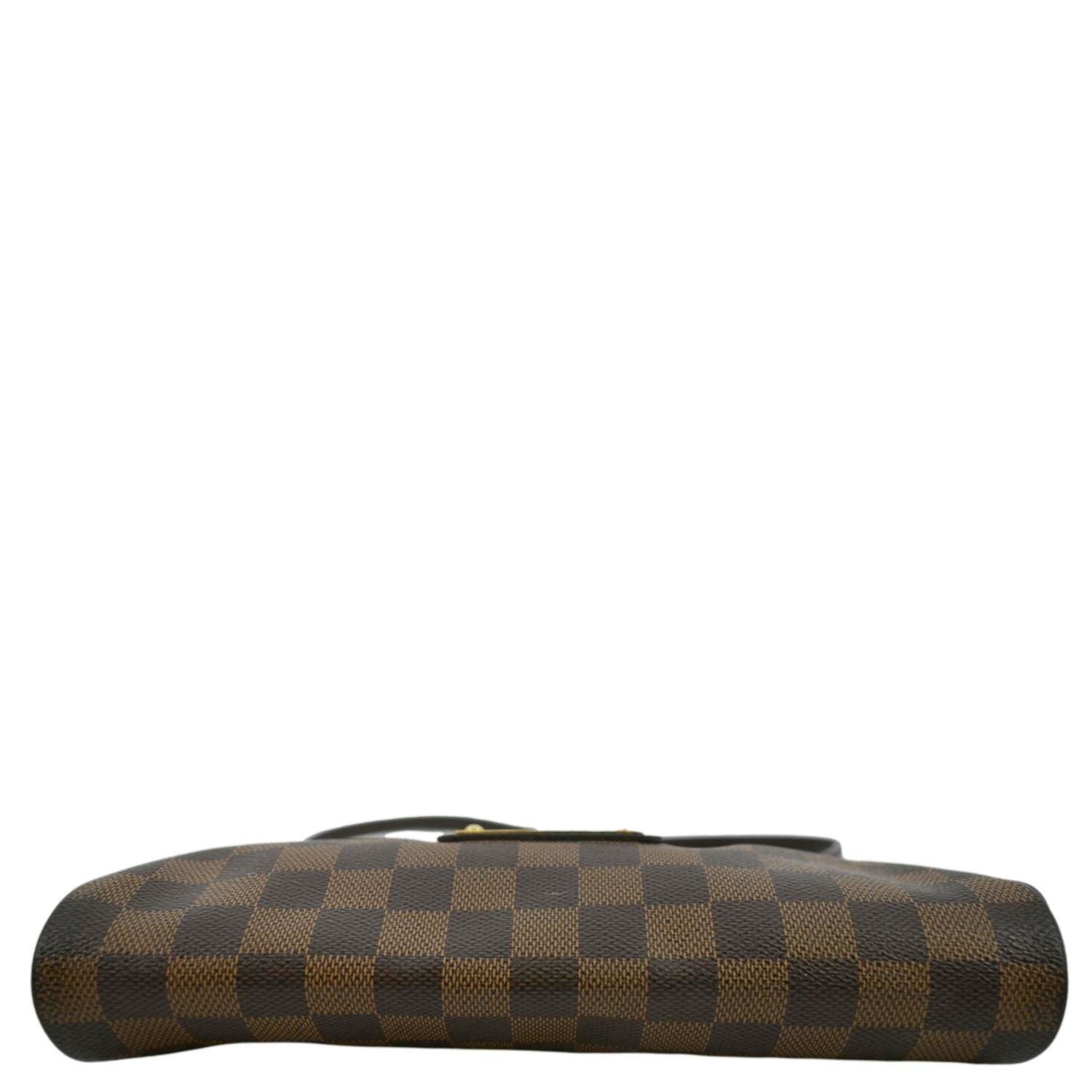 LOUIS VUITTON Eva Pochette Damier Ebene Clutch Crossbody Bag Brown