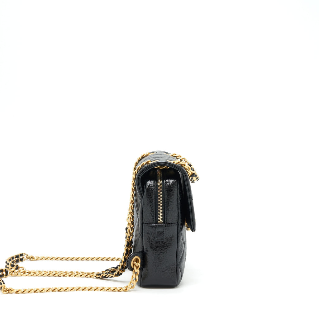 Chanel 22P Flap Backpack Caviar Black