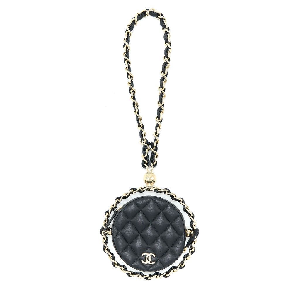 Chanel Evening Clutch with Chain Lambskin Black L
